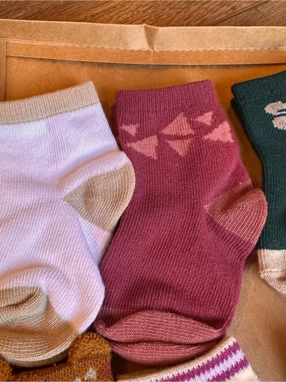 Goldbug critter crew socks 6-pack toddlers 12-24 months cotton blend.